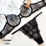 ست لباس زیر توری گلدار میسا 7238