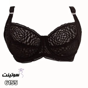ست گیپور مشکی لباس زیر 6155