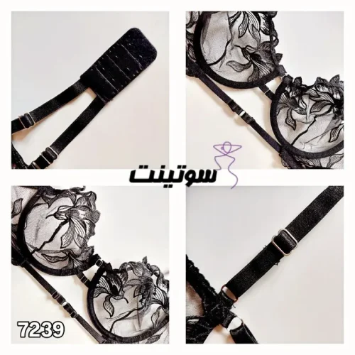 ست شورت و سوتین توری فانتزی 7239 - سایت سوتینت