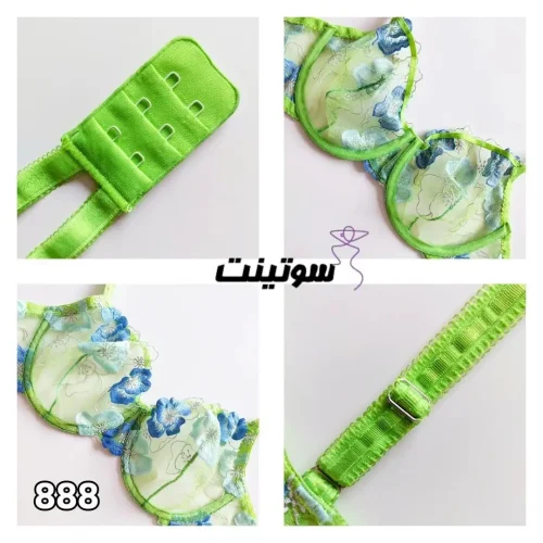 ست شورت و سوتین توری فانتزی 888-29 - سایت لباس زیر سوتینت