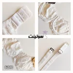 ست لباس زیر زنانه گیپوری کد 6210 - سایت لباس زیر سوتینت