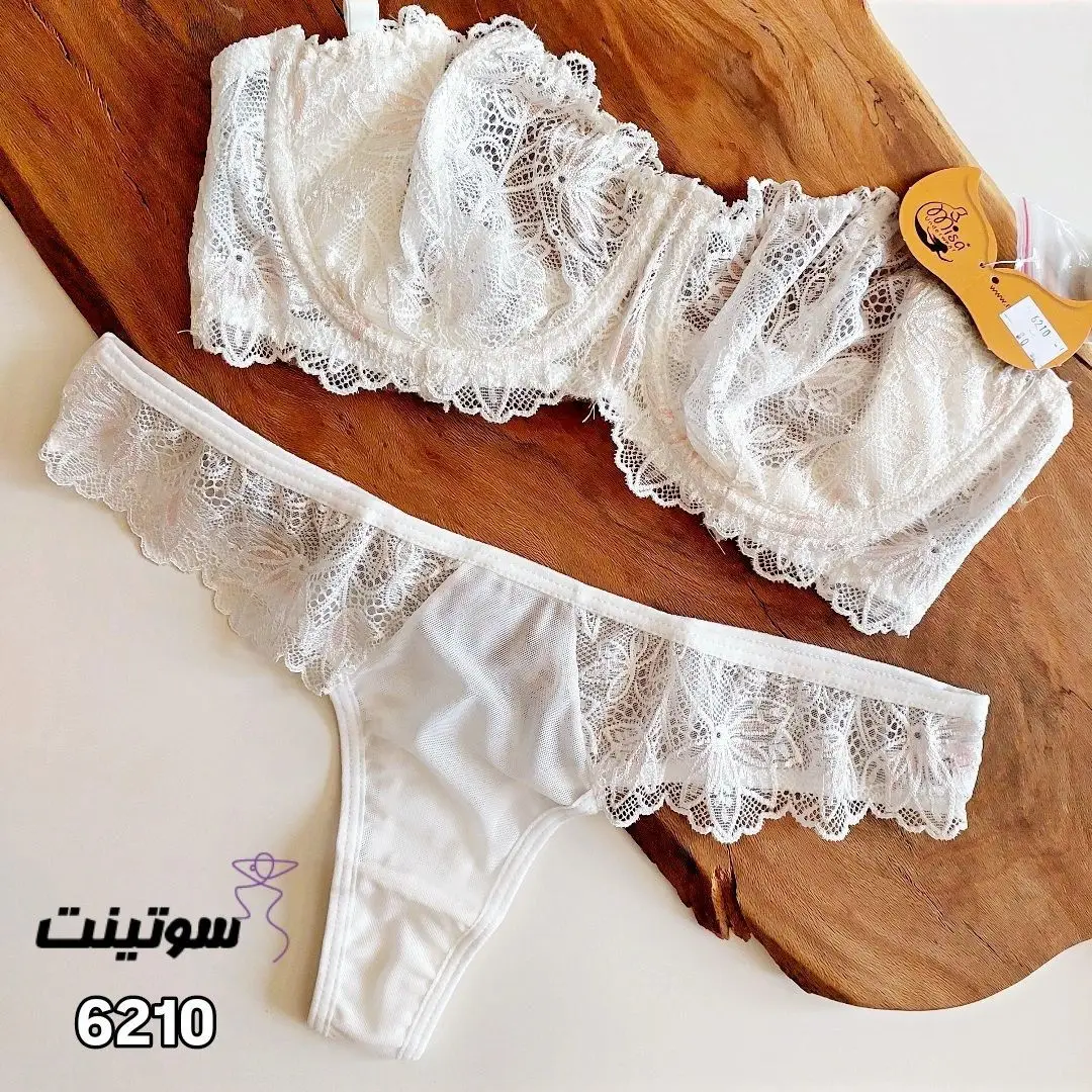 Guipure women's underwear1 set code 6210 ست لباس زیر زنانه گیپوری کد 6210-سوتینت