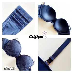ست شورت و سوتین مجلسی اسفنجی 97946- سایت سوتینت