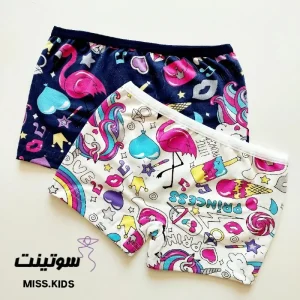شورت دخترانه نخی پادار 823 - سایت لباس زیر سوتینت