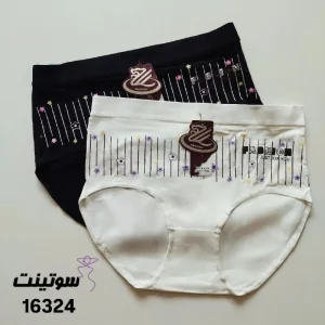 شورت نخی طرح دار 116 - سایت لباس زیر سوتینت