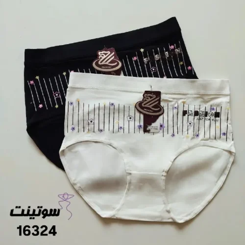 شورت نخی طرح دار 116 - سایت لباس زیر سوتینت