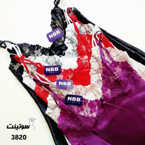 لباس خواب ساتن گیپوری 3232 از سایت سوتینت