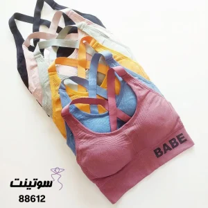 نیم تنه ورزشی اسفنجی سفت کد 88612 سوتینت
