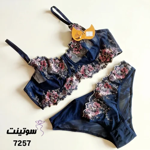 شورت و سوتین بدون اسفنج کد 7257- سوتینت