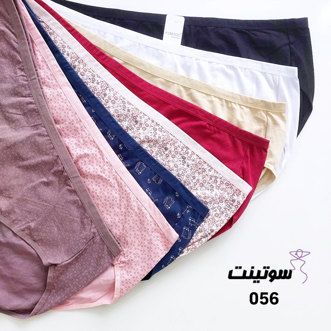 FineToo 056 Cotton Hypoallergenic Ladies Briefs شورت روزمره کاملاً نخی و ضد حساسیت فاین تو 056 – سوتینت