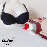 سوتین نیمجک پددار با پارچه نخی کبریتی 19028 | سوتینت