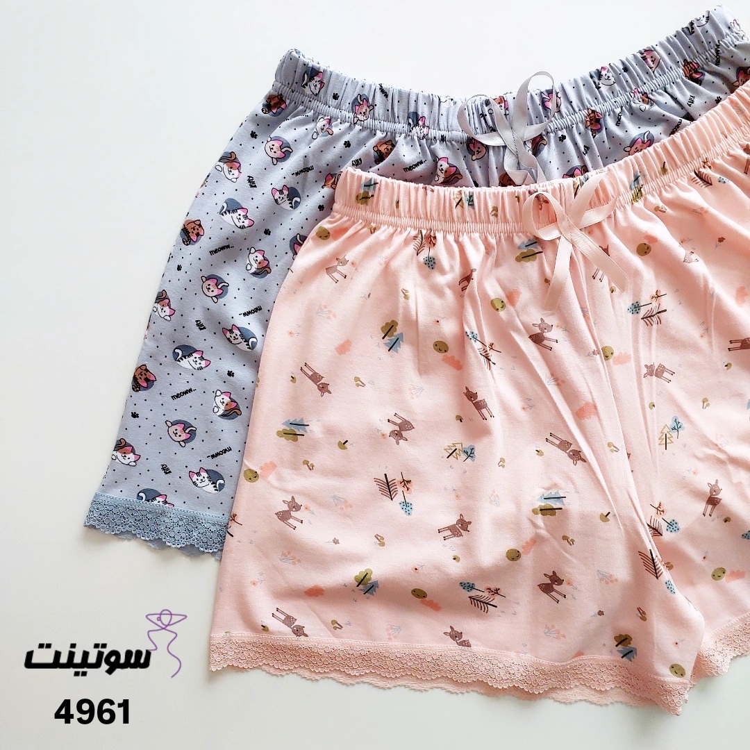 Mispel Women's Top Set Code 4961 ست تاپ شورتک زنانه میسپل کد 4961- سوتینت