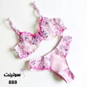 ست لباس زیر زنانه توری فانتزی انوشه 888- سوتینت