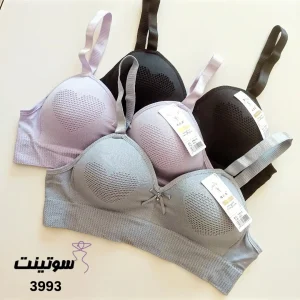 سوتین مدل نیم تنه کاپ دار مشبک قلبی 3993- سوتینت