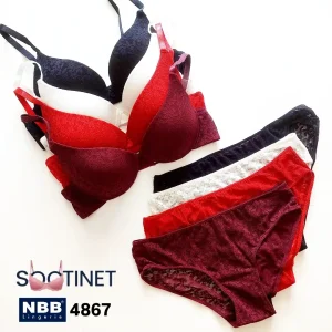 ست اسفنجی نیم جک NBB کد 4867 | سوتینت